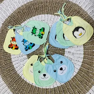 3Pcs Selaber Bayi 2 Lapis Kain dan Lmpin Anti Air Bayi Baru lahir Cewek Cowok