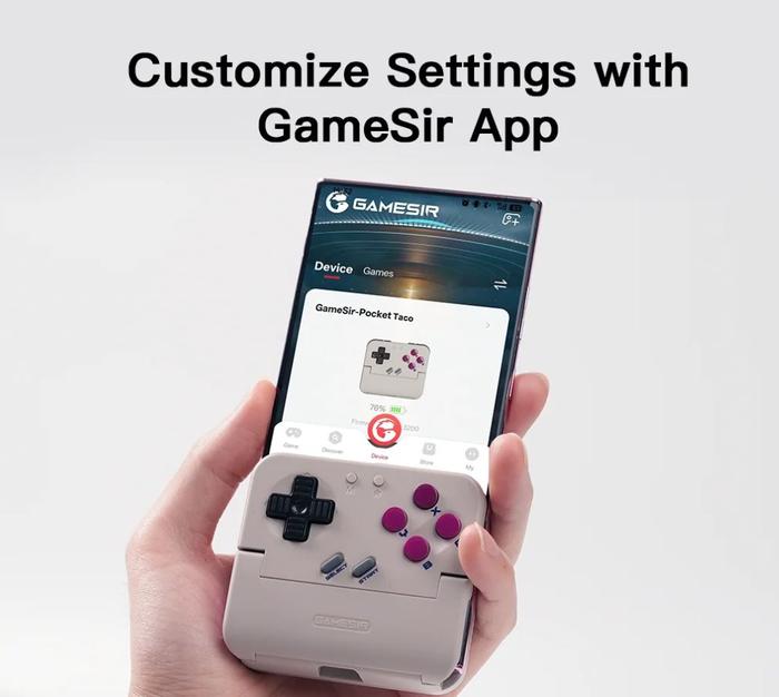 Gambar GameSir Pocket Taco Bluetooth Wireless Mobile Gaming Controller Retro Mini Handheld Portable - Retro Gray, Garansi 3 Bulan dari GAMESIR Official Store Kota Administrasi Jakarta Barat Tokopedia