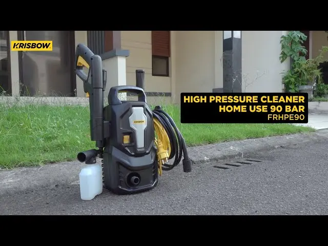 KRISBOW FRHPE90B High Pressure Cleaner Home Use 90 Bar 1000 Watt