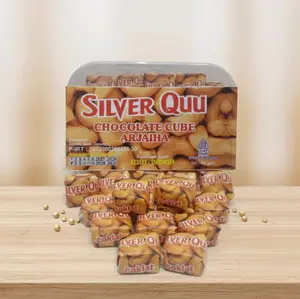 Cokelat Cube Silver Quu / Coklat Kubus . isi 40pcs Coklat (1Box)