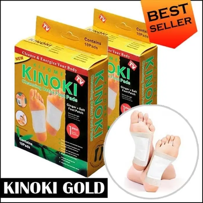 {BISA COD} Kinoki Gold Detox Kaki - Bisa Dipakai Sehari-hari Foot Hand 1
