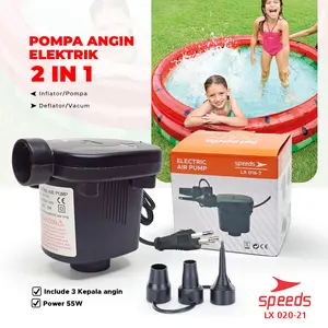 SPEEDS Pompa Angin Elektrik/Otomatis Pompa Udara Hand Air Pump Pompa Kolam Renang Dan Kasur Angin 020-21 SPEEDS Pompa Angin Elektrik/Otomatis Pompa Udara Hand Air Pump Pompa Kolam Renang Dan Kasur Angin 020-21