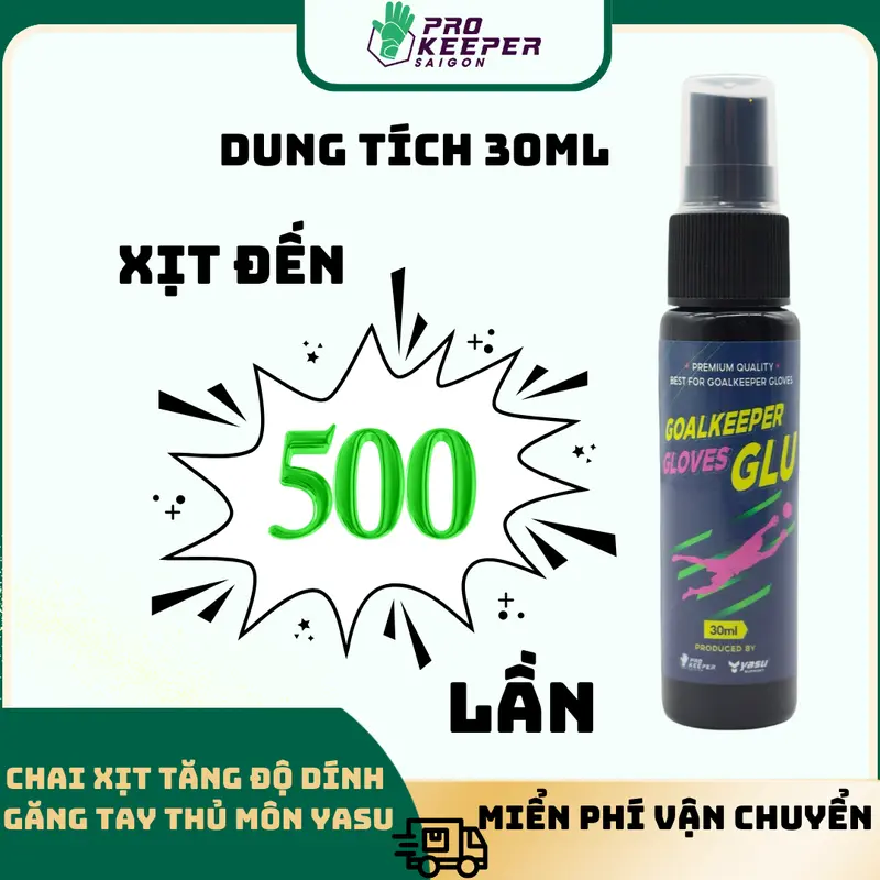 Chai Xịt Tăng Độ Dính Găng Tay Thủ Môn YASU, Tăng Độ Bám Dính Găng tay, Giúp Bắt Bóng Cực Tốt 30ml 2