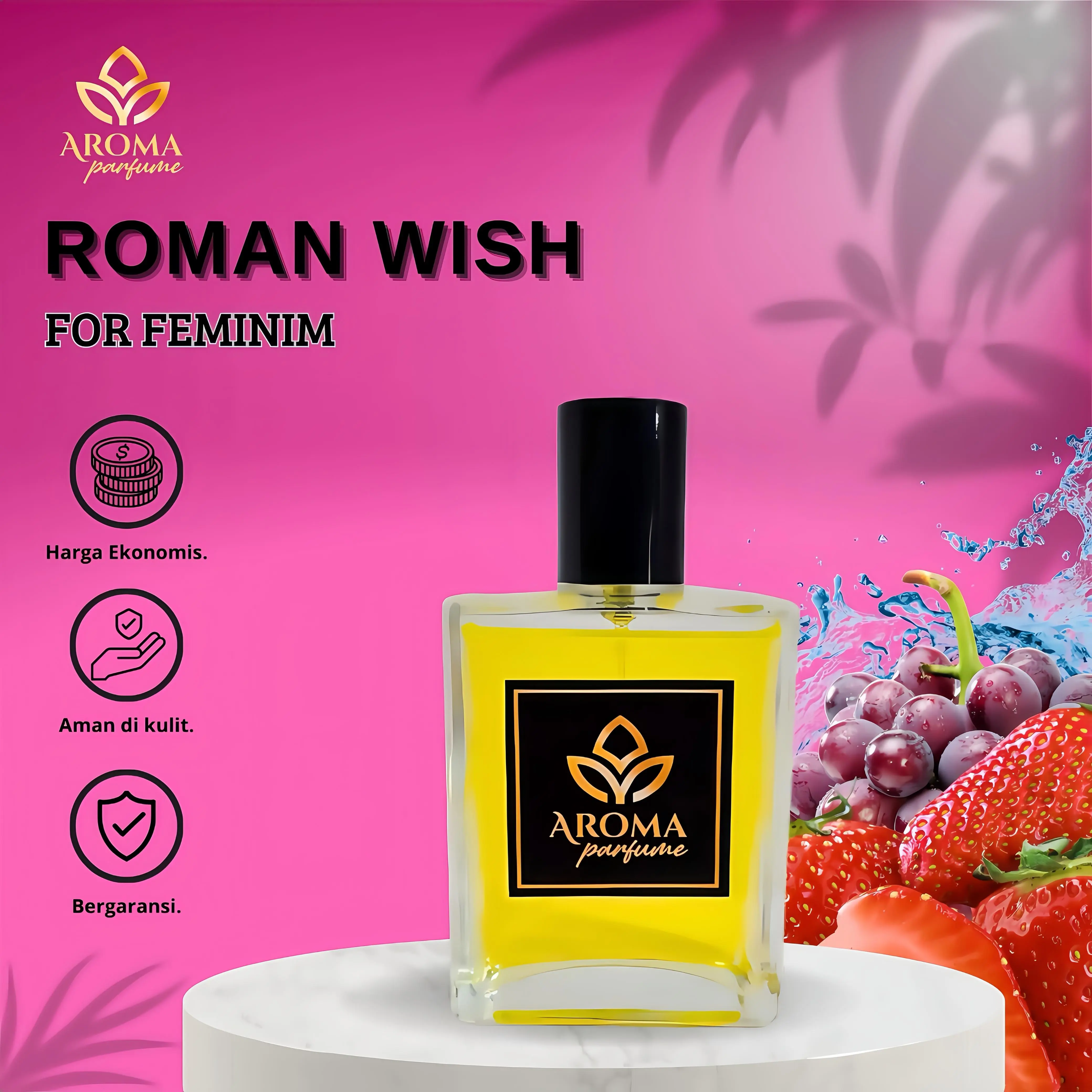Aroma Parfum VS ROMANWISH Women Perfume Wanita Fresh Wangi
