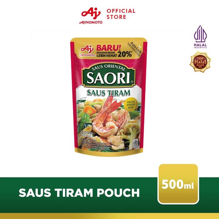 Gambar SAORI Saus Oriental Tiram Pouch 500ML (1pcs) - Dengan Ekstra Tiram Asli Berkualitas - Rasa Gurih Manis Asin Yang Seimbang dari Ajinomoto Official Store Kota Depok Tokopedia
