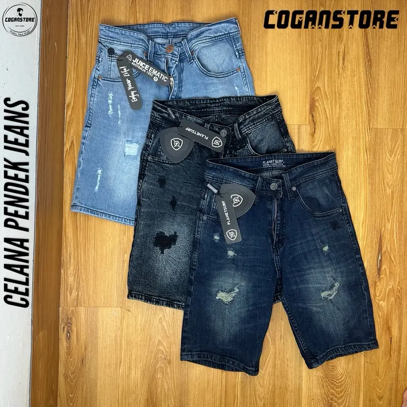 FREE PARFUM - Celana Jeans Pendek Karet HIGH QUALITY “ JS01 “ - COGANSTORE 8