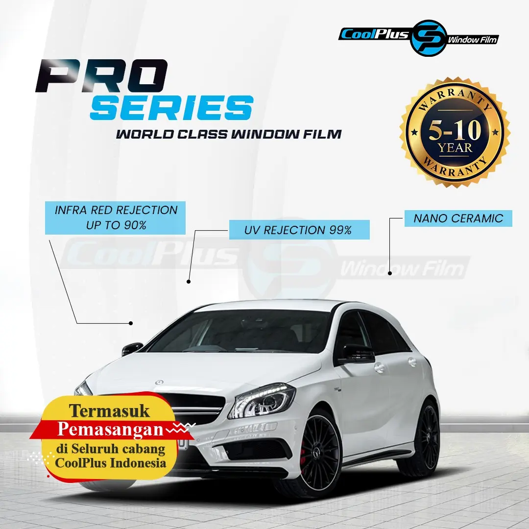 Kaca Film Mobil CoolPlus Seri PRO