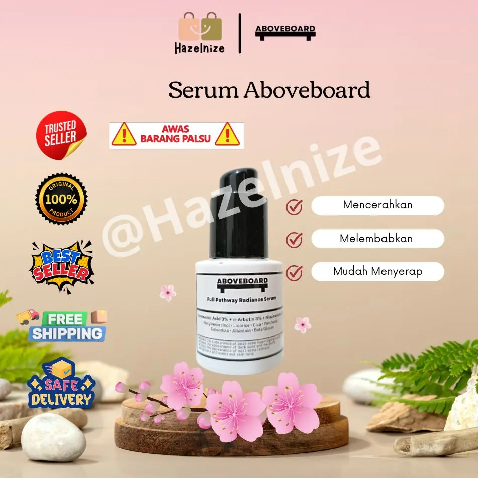 [ EXCLUSIVE RESTOCK ] ABOVEBOARD ORIGINAL 100% Full Pathway Radiance Serum Mencerahkan Memudarkan dan Menyembuhkan bekas Jerawat [ Ready Siap Kirim ] | ABOVEBOARD SERUM Wajah Tranexamic Acid Arbutin  Licorice Extract Niacinamide Panthenol DOSEN SKINCARE
