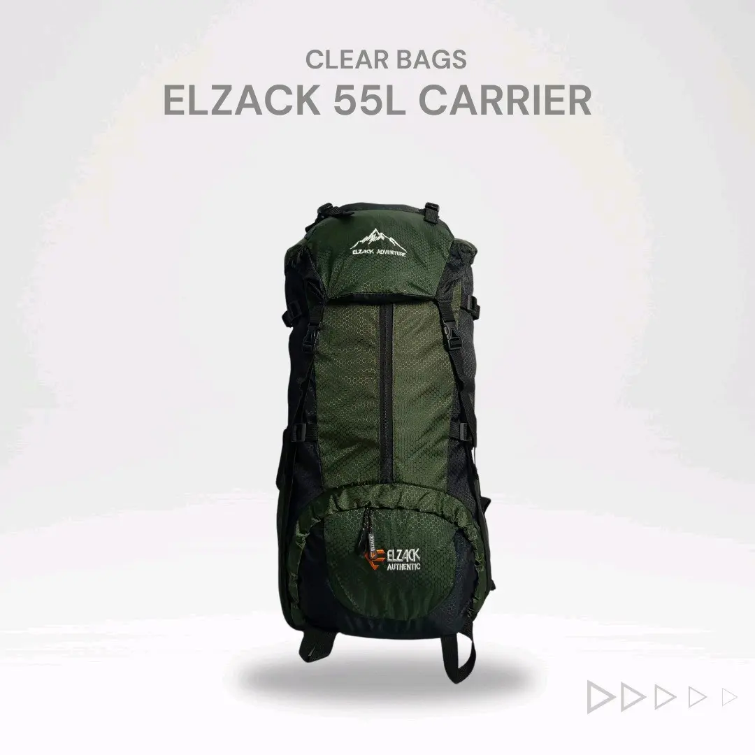 Tas Ransel Gunung Elzack 50L ORI untuk Hiking, Camping, dan Traveling Pria