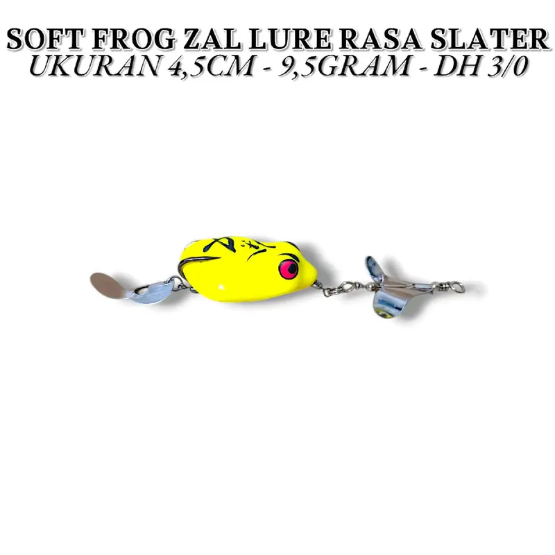 SOFT FROG BERISIK ZAL LURE SUARA SLATER UKURAN 4,5CM. 9,5GRAM., SOFT FROG SUARA JAWS, SOFT FROG RASA JAWS, UMPAN CASTING GABUS DAN TOMAN 2