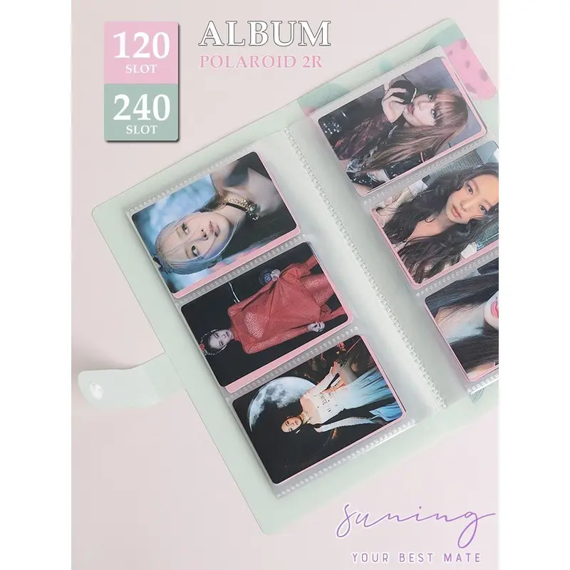 TEMPAT KARTU NAMA ALBUM PHOTO CARD HOLDER LOMO PHOTO 120/240 SLOT / ALBUM FOTO BTS CARD HOLDER-Rabbit Stationery 7