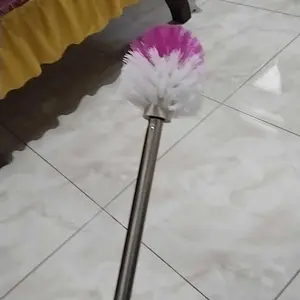 Sikat WC bulat kamar mandi gagang stainless kokoh