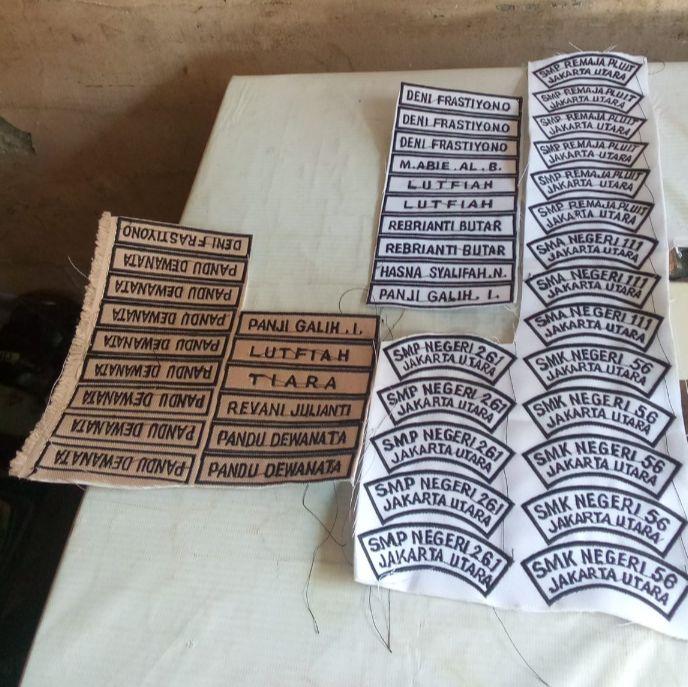 papan nama sd nama dada sd name tag sd lokasi sd request bordir - Shop ...