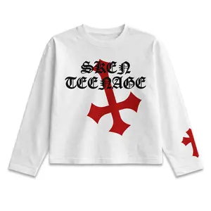 T-shirt Longsleeve SPIRITUALIZM Cotton Combed Unisex White - KSI