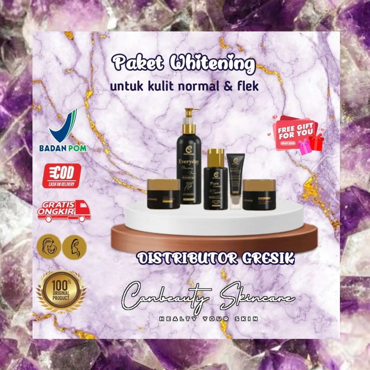 Paket Whitening Can Beauty Bpom