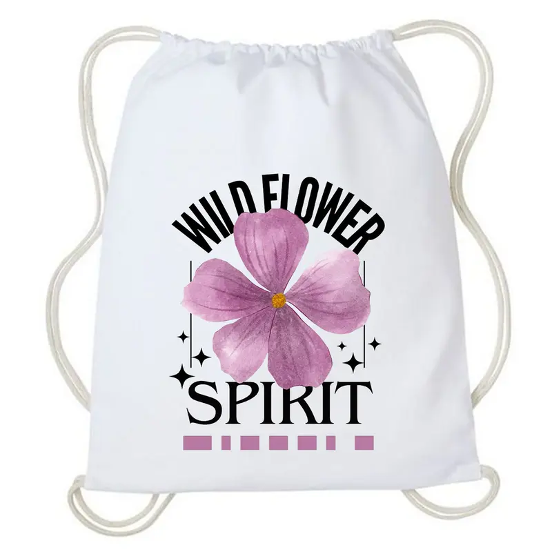 Tas Serut - Stringbag Kanvas Billie Eilish - Drawstring bag Multifungsi Wanita 3