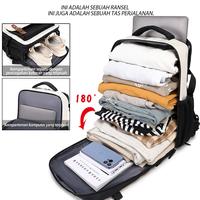 Gambar All Double Tas Traveling Kapasitas Besar Tas Laptop 16 Inch dengan Kompartemen Sepatu Terpisah - White dari All Double shop Kab. Tangerang 5 Tokopedia