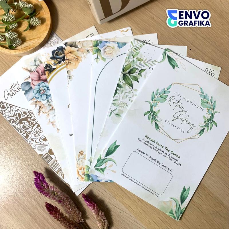 [100PCS] CETAK UNDANGAN DIBAWAH 200PCS DAN REPEAT ORDER | UNDANGAN PERNIKAHAN ELEGANT CUSTOM | UNDANGAN PERNIKAHAN MURAH MEWAH | CETAK UNDANGAN UNDUH MANTU | UNDANGAN PERNIKAHAN PAKAI FOTO 3