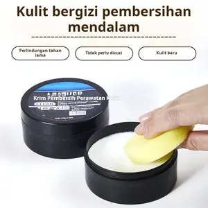 Krim pembersih multifungsi kulit interior mobil perawatan kulit asli lilin khusus sepatu dan tas kulit krim pembersih perawatan kulit