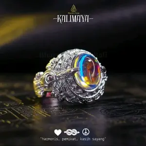 CINCIN KALIMAYA PELANGI RING CAKRAWAKA TITANIUM SILVER & GOLD ELEGAN by BHARATA GEMS BALI