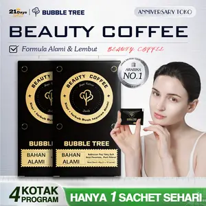 【Mencerahkan Dan Menyehatkan Kulit】21Days Beauty Coffee-Dua Minggu Memutihkan kulit Memutihkan lengan Memutihkan kaki