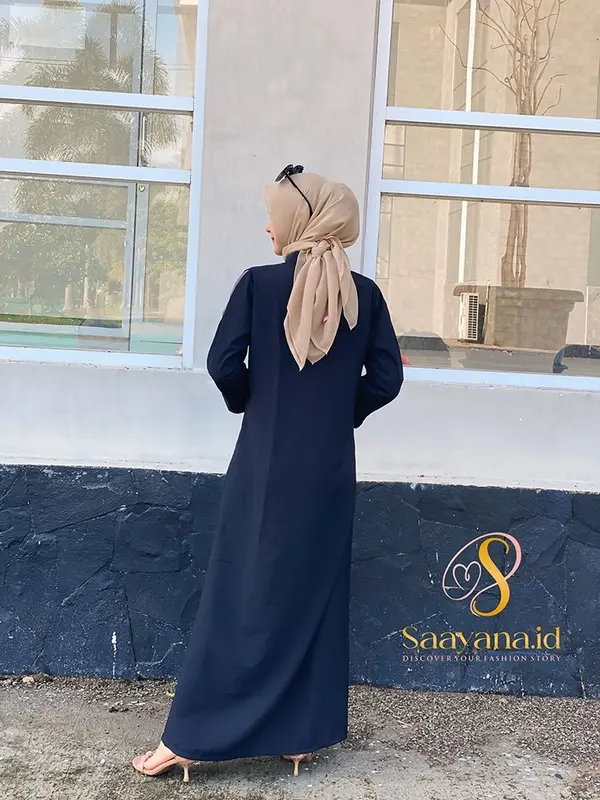 QAMARI gamis abaya muslim terbaru 2025 - matterial wolpeach grade A - size S-M L-XL Wanita Dress Syari 5