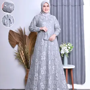 safana mode gamis wanita jumbo gamis brukat bisa buat seragaman ada ukuran dari m.l.xl.xxl.3xl free maaker Dress Muslim Tebal