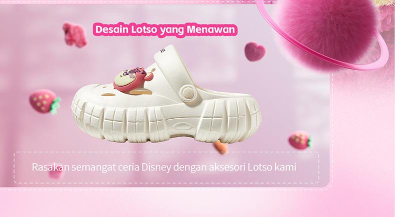 【Disney Penjualan kilat waktu terbatas】【Bebas biaya kirim】POSE Pioneer x Disney  sandal Anti-selip Nyaman Bernapas menambah tinggi badan Sol tebal dalam di luar ruangan bepergian pria dan wanita pasangan Santai canggih kualitas Dingin P2244631 32 33 34