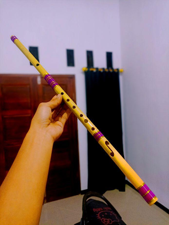 3 pcs Suling Dangdut Berkualitas Nada G A C Bervariasi Lilitan Siap Kirim Bambu