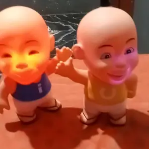 ( BISA COD ) PROMO 1 PCS Mainan Boneka Karet Encit Upin Ipin Ada Lampu Dan Bisa Bunyi / Mainan Anak Laki Laki / Mainan Anak Perempuan SNI Murah
