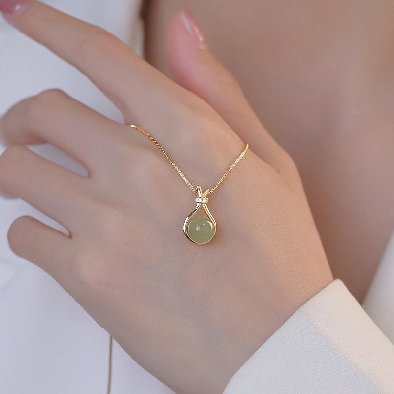 [COD]Kalung Titanium Liontin Bulat Mata Fashion Accesories Wanita Anti Karat Dan Tidak Luntur Hadiah 7