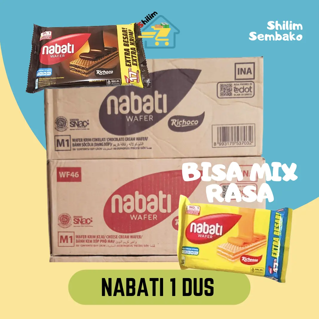 [NABATI 60 PCS] NABATI KEJU COKLAT 60 PCS NABATI ECER 2000