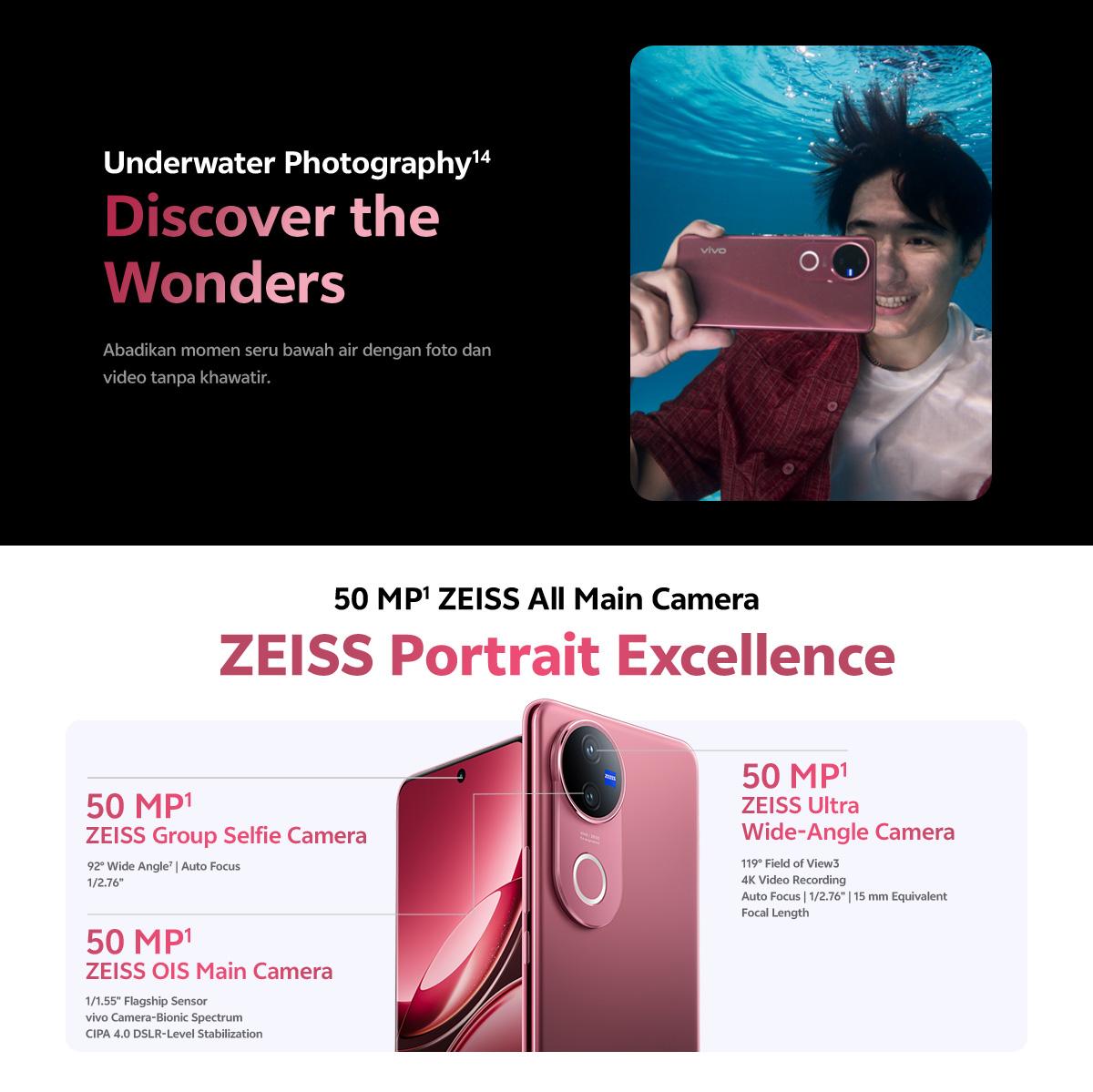 [ONLINE EXCLUSIVE] vivo V50 5G (8/256) Rounded-edge Design, ZEISS Group Potrait, 6000mAh Battery+90W Flashcharge, IP68+IP69, vivo AI