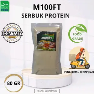 Bubuk Protein M100FT 80gr ( Pengenyal Bakso ), Pengganti Putih Telur, Membuat Adonan dan Hasil Bakso Lebih Kering & Padat.