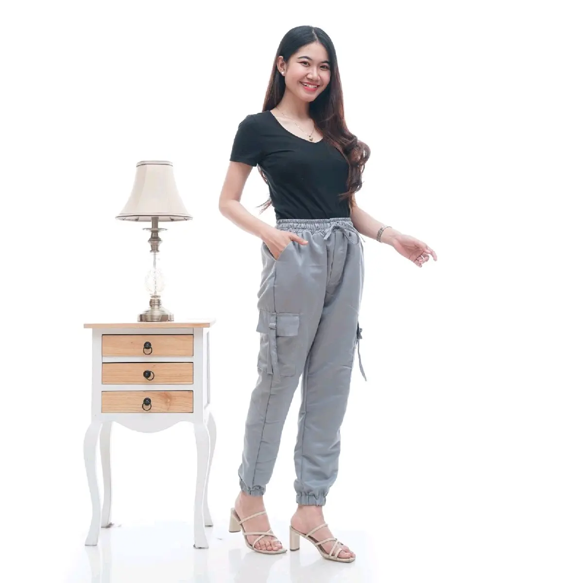 CELANA JOGER WANITA /CELANA PANJANG /CELANA CARGO WANITA/CELANA WANITA REMAJA TERBARU Katun