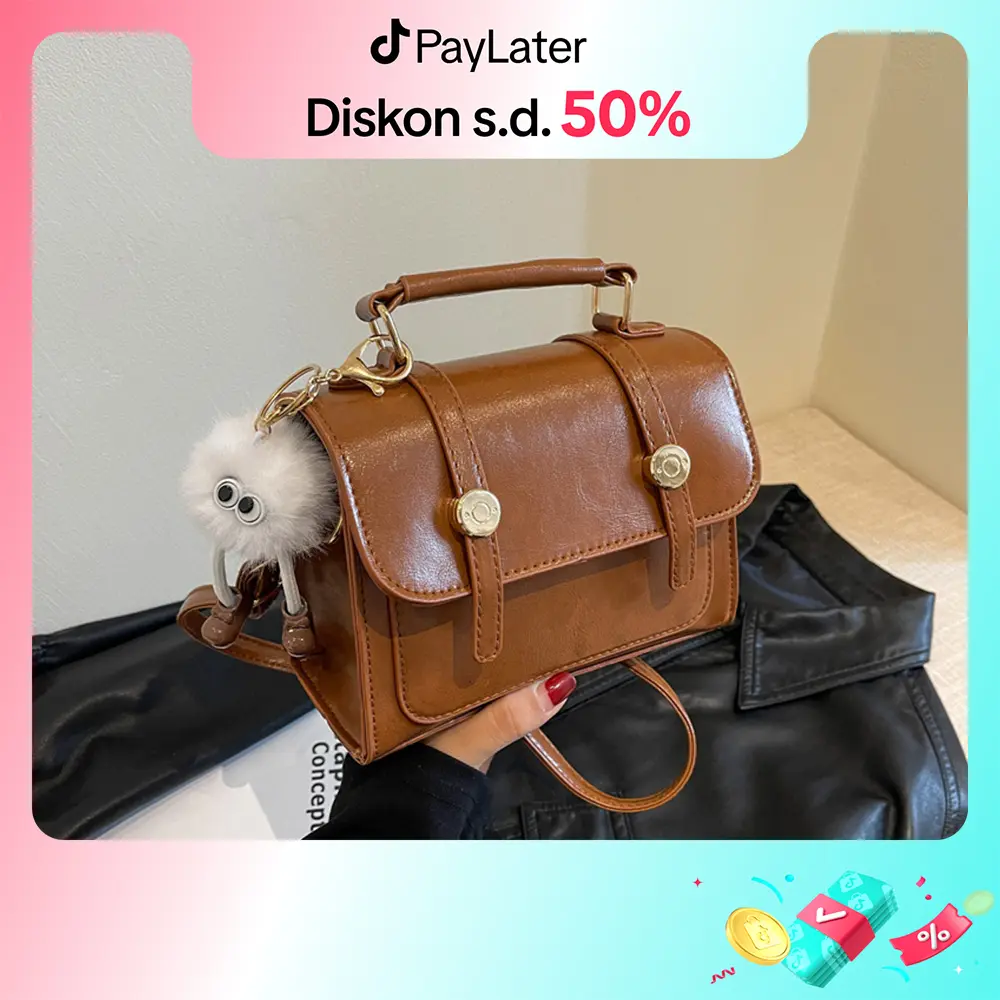 (READY STOCK) Tas Selempang Wanita Baru Tas Bahu Kulit Retro Tas Tote Bag Fashion Kasual Shoulder Bags Tas Tangan Korea