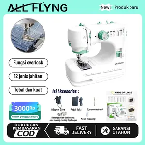 ALL FLY Mesin Jahit Portable 520 Versi Upgrade Multifungsi 12 Mode Jahitan Beragam Ringkas Mudah Simpan Cocok Penggunaan Rumahan DIY Perbaiki Pakaian Jahit Aksesoris Praktis untuk Pemula  COD