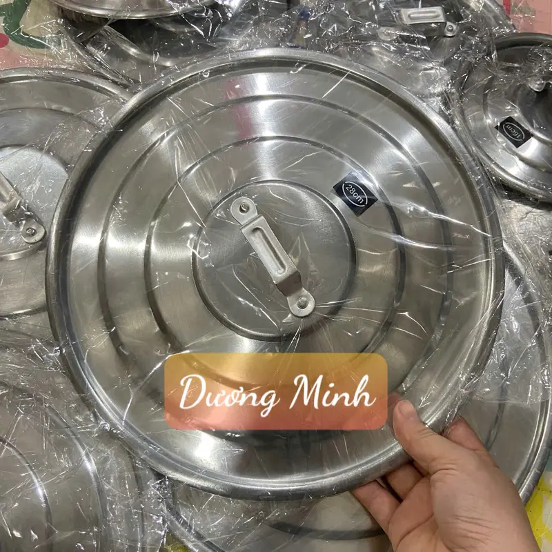 Nắp nồi, vung nhôm đậy chảo, nồi. Nhôm Việt Nam Hiệu Kim Sang- Thanh Hiền size 30-38 0