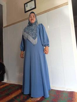 Product Review of Shalwa gamis model terbaru kekinian bahan cringkel airflow by dereza style Muslim Crinkle from S**i 0