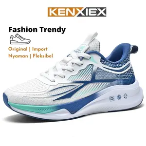 KENXIEX Sepatu Sneakers Pria Import Casual Sepatu Olahraga Running Kekinian Trendy 122377 Shoes Sport