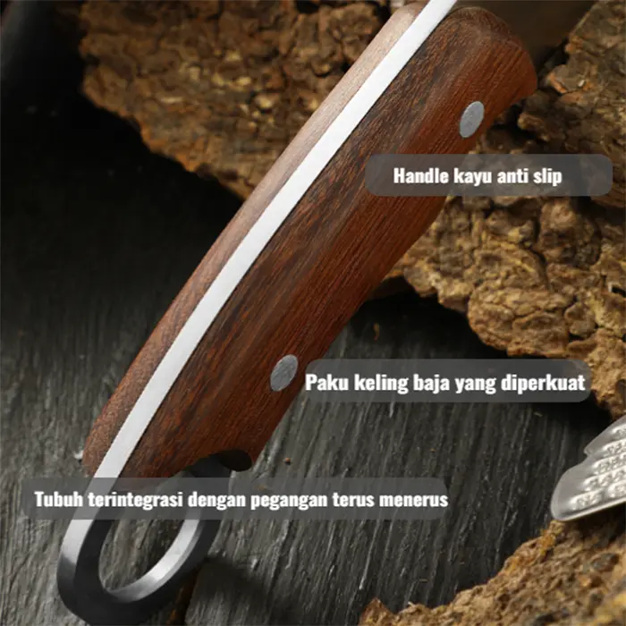 3-LAYER ANTI-RUST KNIFE/Mongolian Kitchen Knife 3 Layer Original/Japanese Knife/3 LAPISAN ANTI KARAT PISAU/Pisau Dapur Mongolia 3 Lapisan Asli/Pisau Jepang/Pisau Baja Serbaguna Jepang/Pisau Boning Profesional 3