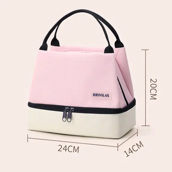 Tas Bekal Makan 2 Tingkat Lunch Bag Aluminium Foil