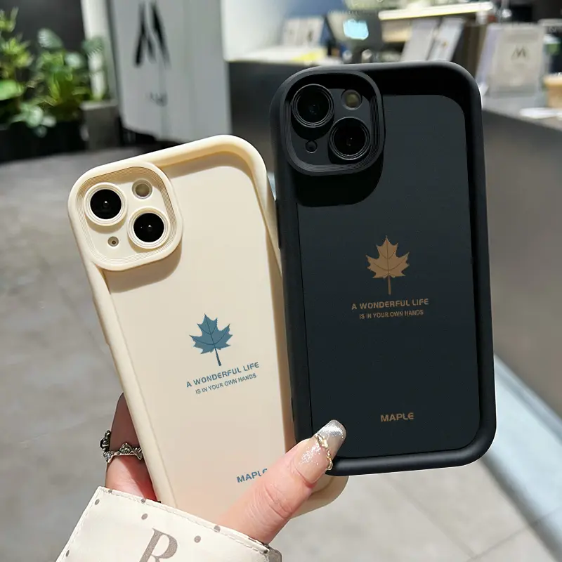 Casing Hp Untuk Infinix Smart 6 Infinix Smart 6 Plus Case HP pola daun maple Cesing Casing sederhana Kesing Silikon lunak Kasing baru Softcase 6