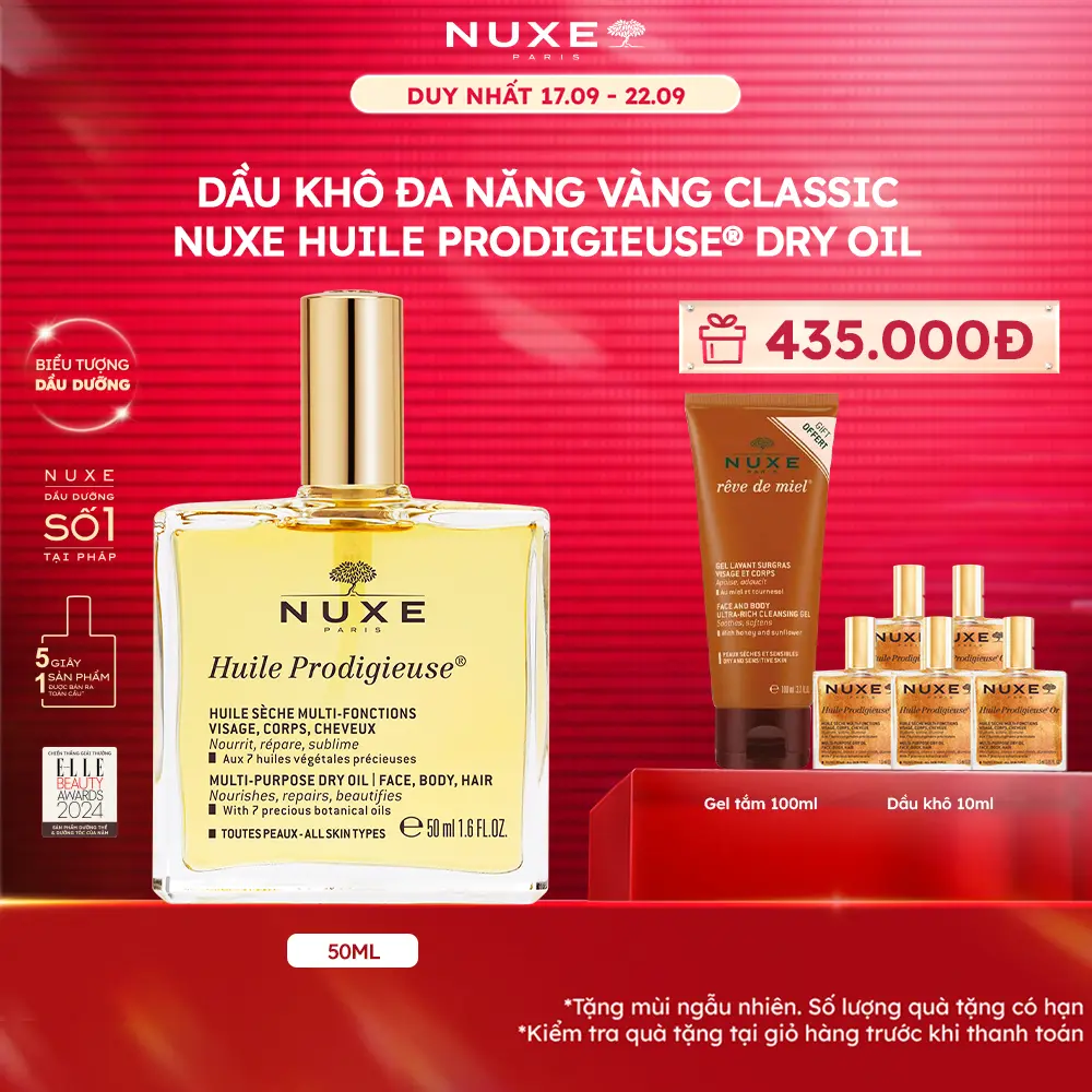 Dầu Dưỡng Da Nuxe Huile Prodigieuse Multi-Purpose Dry Oil 50ml