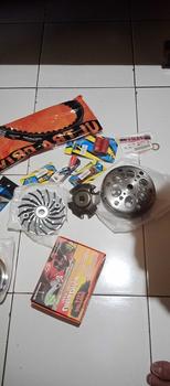 Product Review of PAKET EXTRA FULL UPGRADE KIRIAN CVT vario pcx adv 125 150 160 old led bolam thailand vietnam indonesia lokal racing - Pulley Set ( Rumah Roller & Kipas Pulley ) + Mangkok Kampas Ganda + Per CVT + Roller + Per Kampas Ganda + Ekstra Pelengkap - powermaxx from S**n L**l M**z 1