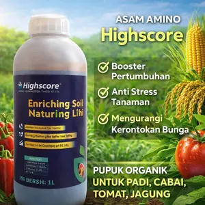 Highscore Asam Amino anti stress untuk tanaman cabai jagung padi dan sayuran 1 liter