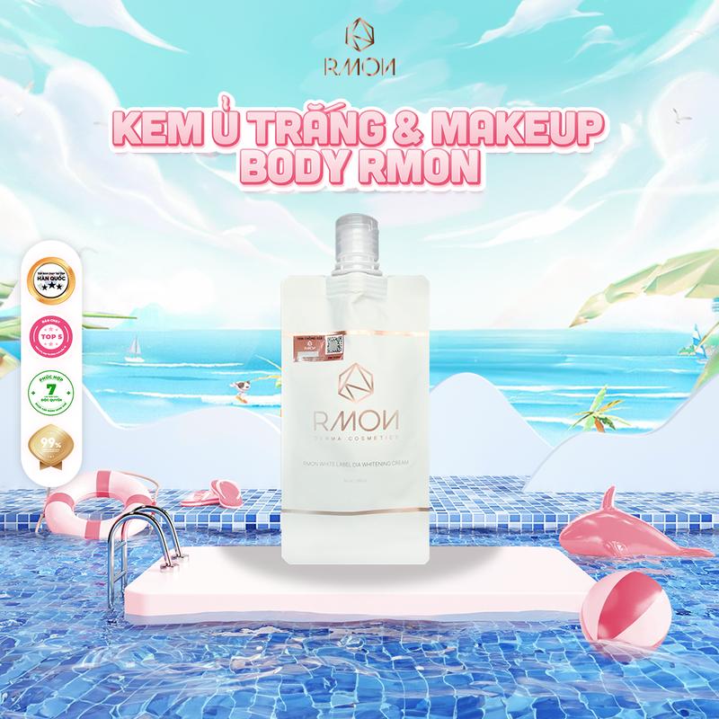 [DEAL GIÁ TỐT DÙNG THỬ] Túi Kem Giúp Ủ Trắng và Hỗ Trợ Make-Up Da Body RMON White Label Dia Whitening Cream 50ml