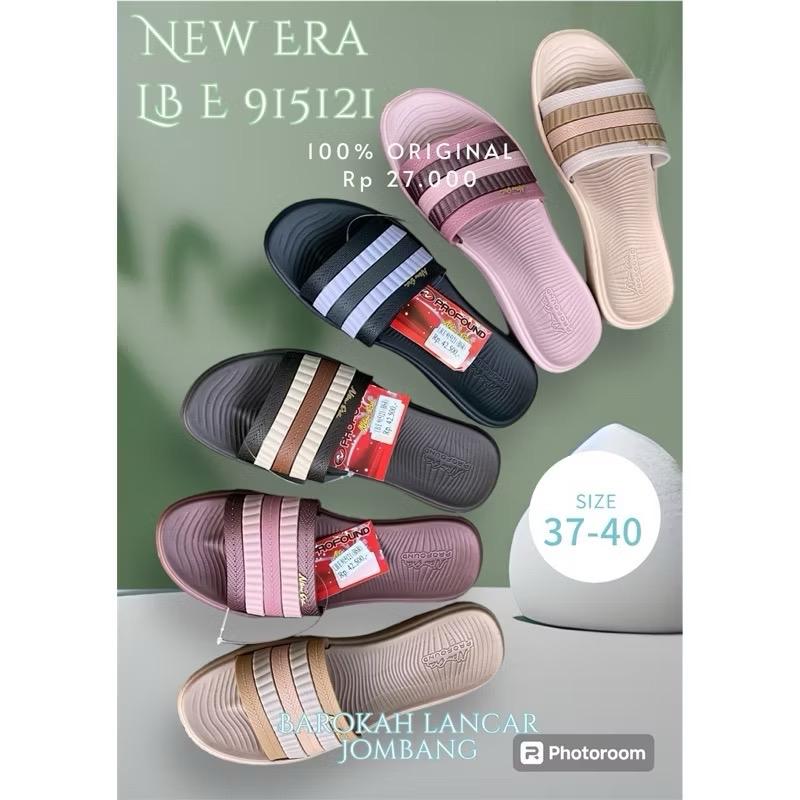 SANDAL SLOP KARET WANITA NEW ERA LB E 915121 SIZE 37-40 2