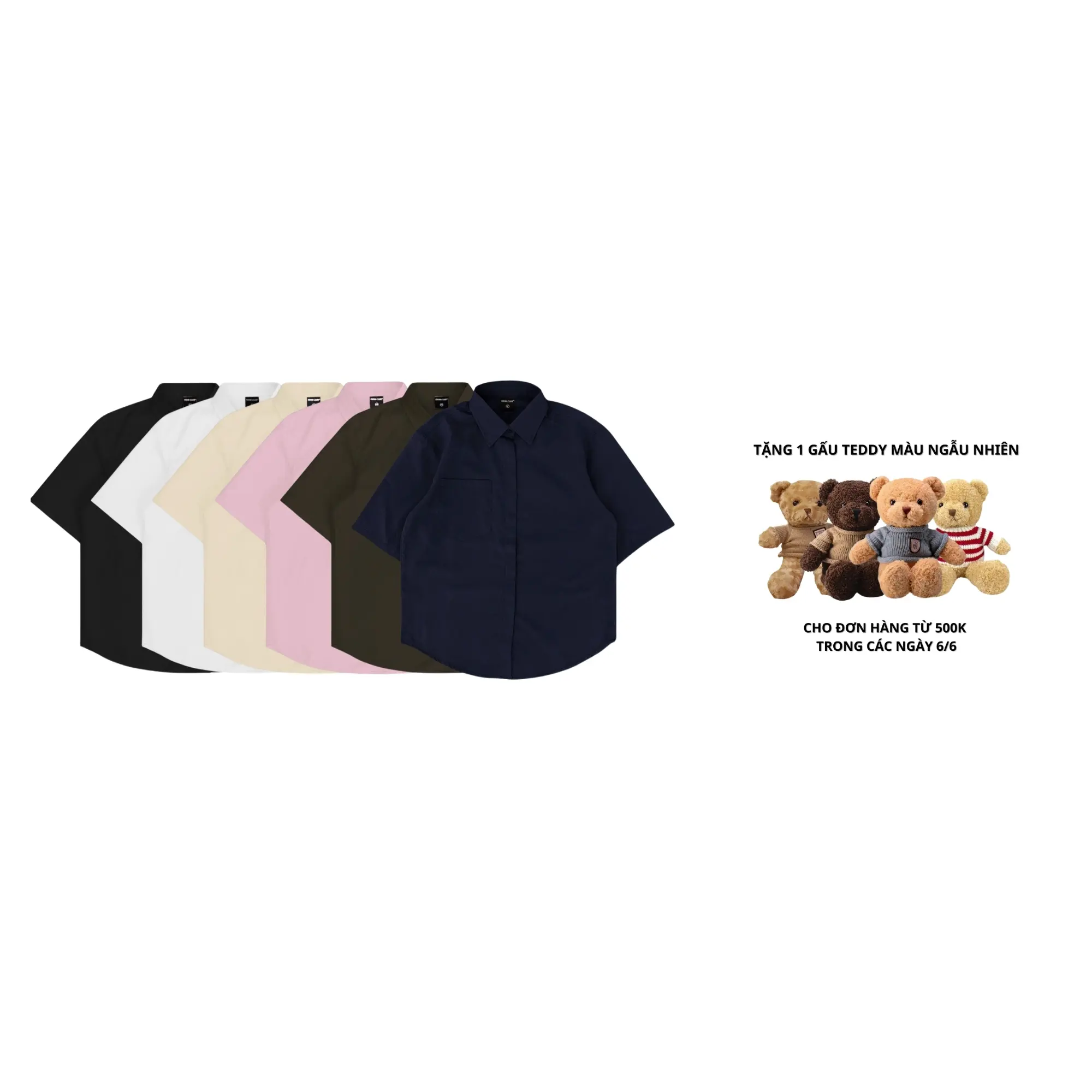 Áo Sơ Mi Cộc Tay Original Odin Club, Áo Sơ Mi Nam Nữ Unisex Chất Liệu Vải Thô Hàn Menswear Shirt