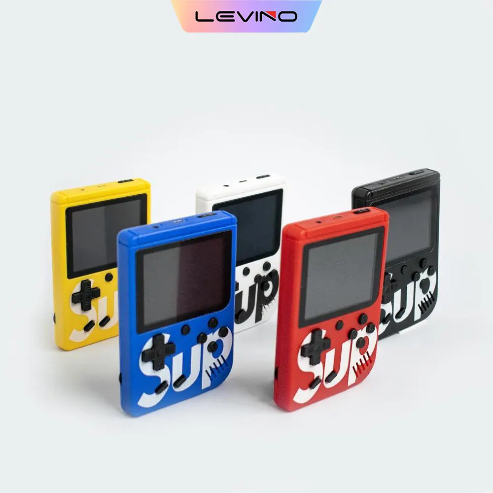 LEVINO 400 in 1 full 3inch Retro Game Console Handheld Gameboy Classic Mini game Machine gift Christmas gift PlayStation Games Consoles Gaming PlayStation Gamepad Rechargeable PlayStation
